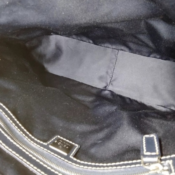 Fendi Tote Bag Handbag Zucchino Navy - Picture 5 of 8